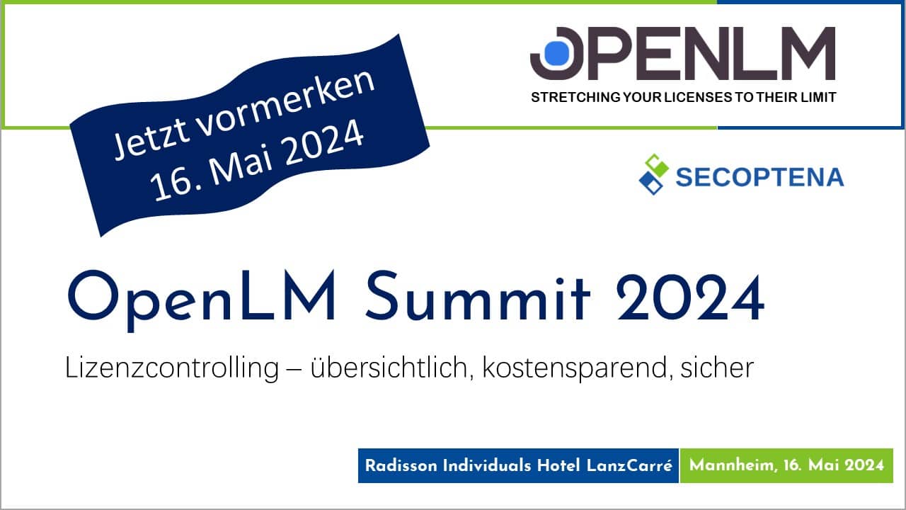 Save the Date - Der OpenLM Summit 2023 findet am 23. Mai 2023 statt.
