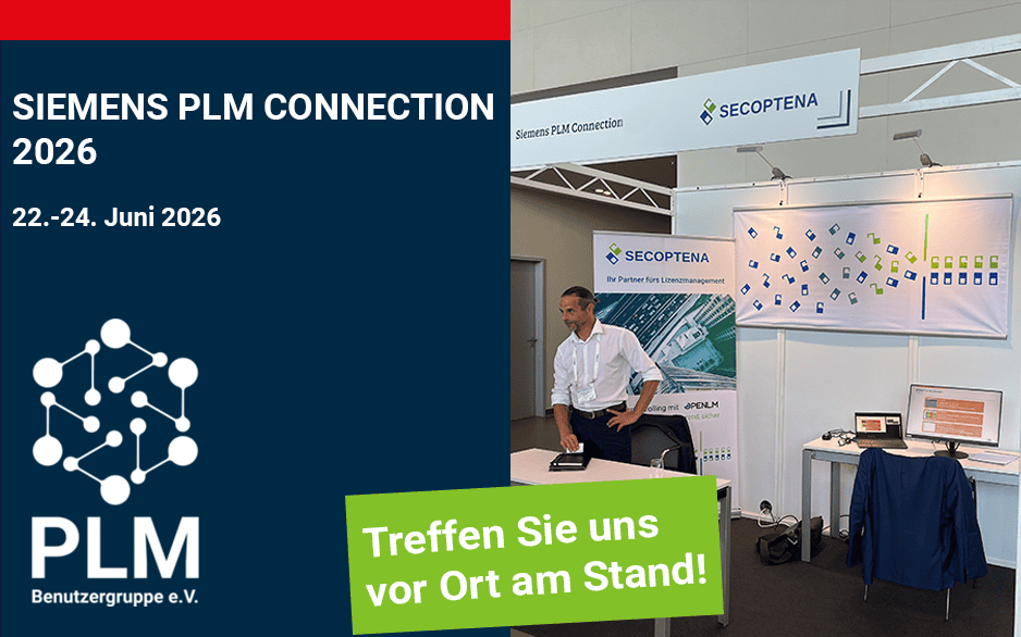 SECOPTENA auf der Siemens PLM Connection 2026 an Stand 29